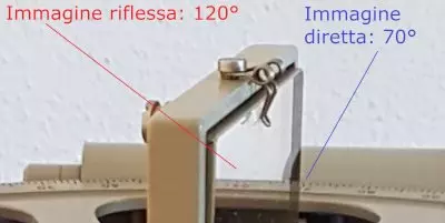verifica della perpendicolarità specchio grande sul sestante